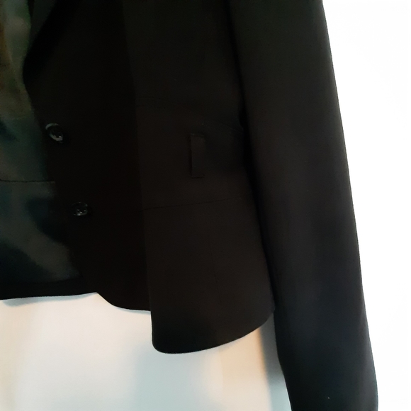 Basque womens black jacket size 14 exx condition missing waist belt - Picture 4 of 7